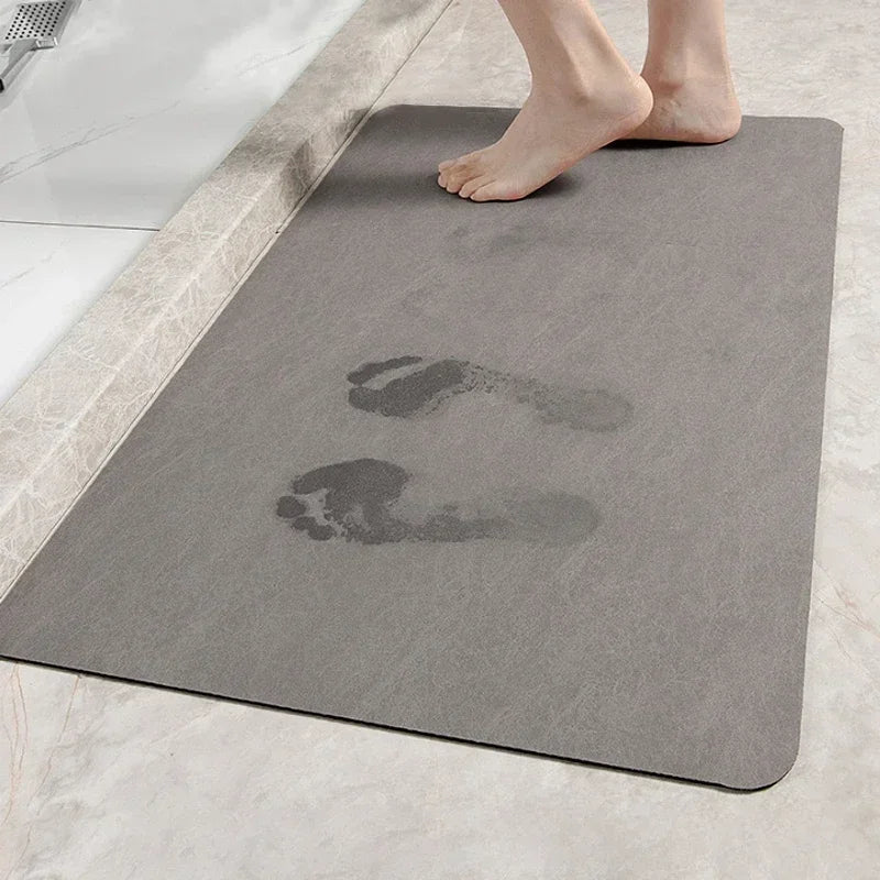 Non-slip Washroom Mat Super Absorbent Bath Mat Quickly Drying Carpet Bathtub Side Floor Rug Bathroom Accessories Tapete Banheiro