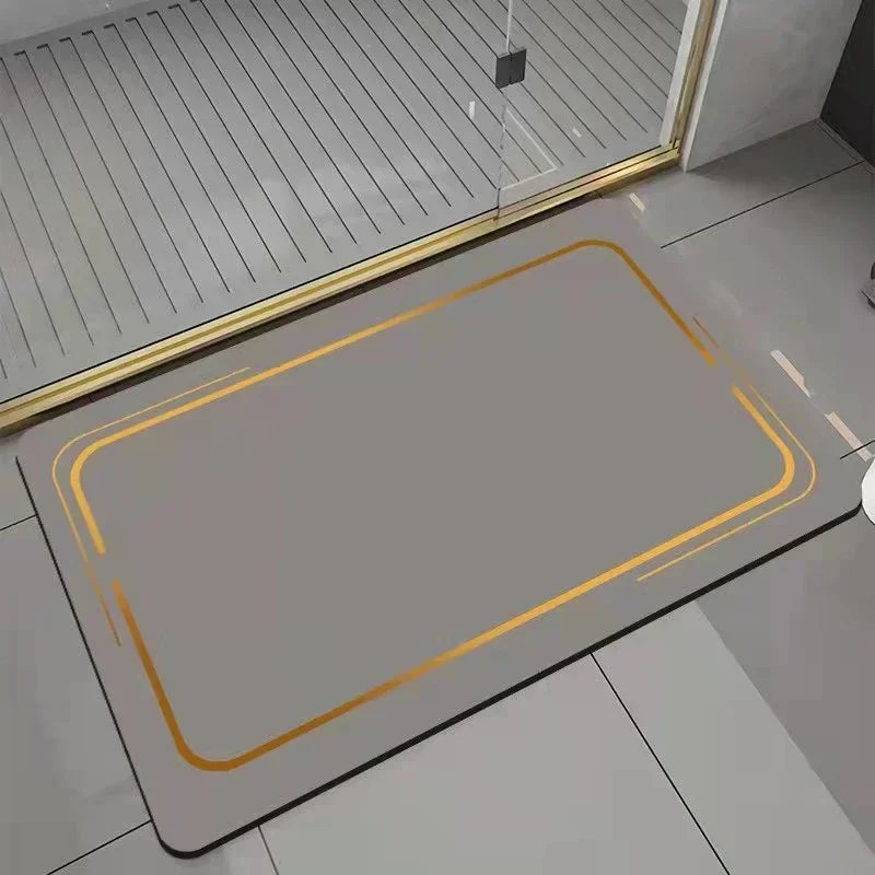 Non-slip Washroom Mat Super Absorbent Bath Mat Quickly Drying Carpet Bathtub Side Floor Rug Bathroom Accessories Tapete Banheiro