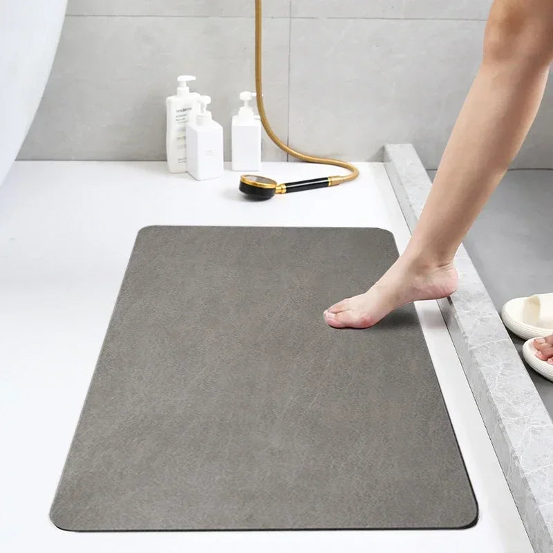 Non-slip Washroom Mat Super Absorbent Bath Mat Quickly Drying Carpet Bathtub Side Floor Rug Bathroom Accessories Tapete Banheiro